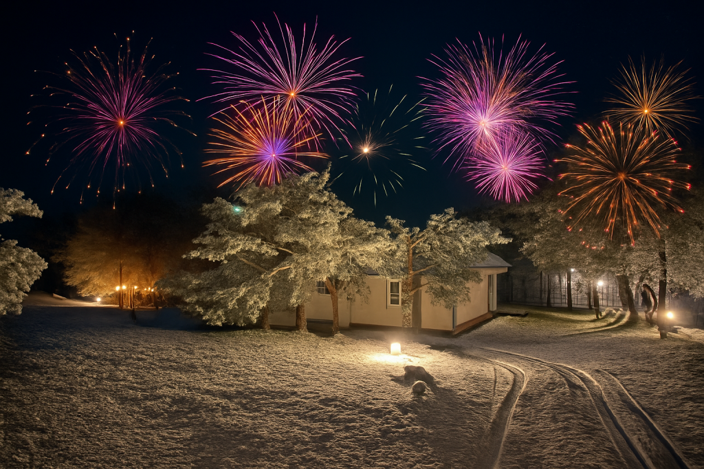 Sylwester nad jeziorem na Kaszubach – domki z kominkiem w Studzienicach